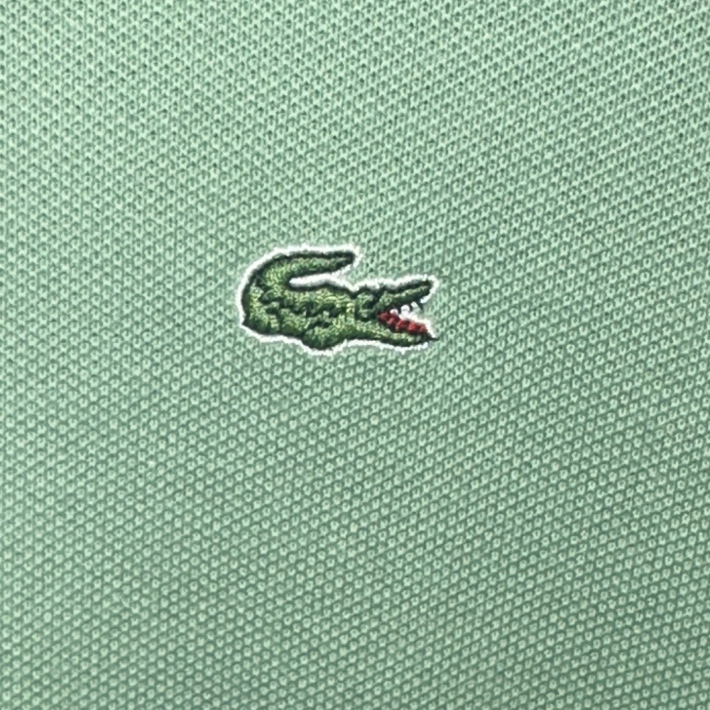 Lacoste Cotton Pique Stretch Polo Long Sleeve Dress EU Size 36/XS Light Green - Picture 4 of 9